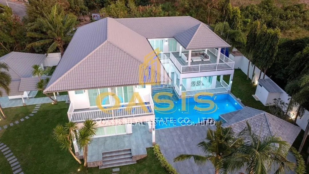 Luxury Pool Villa with Mountain and Partial Sea Views for Sale