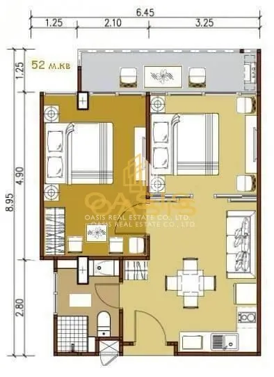 Beautiful 2-Bedroom Condo at Jomtien Beach road
