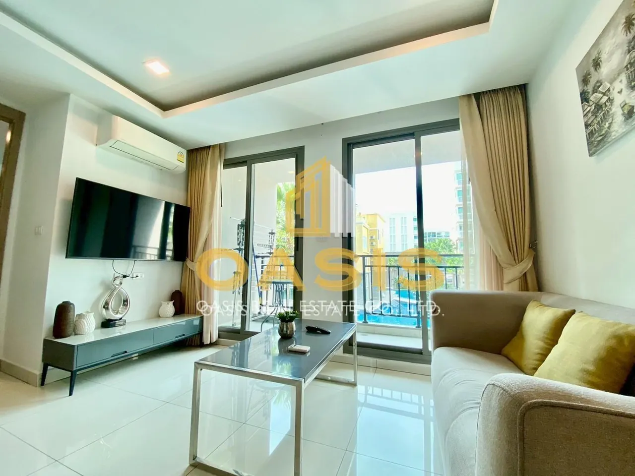 This modern 2-bedroom unit with a relaxing pool view for sale