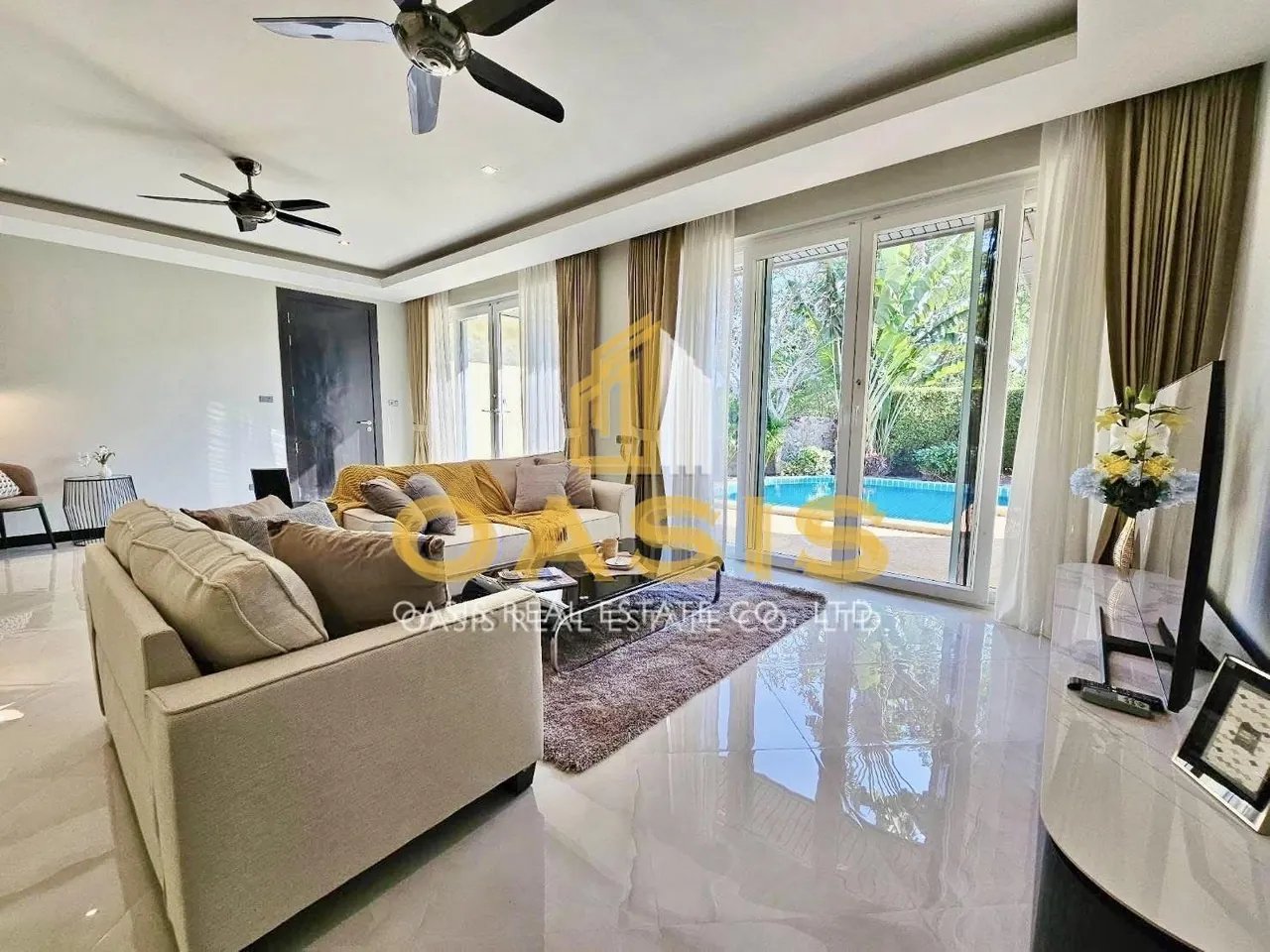 Luxury Pool Villa For Sale  Whispering Palms, Mabprachan