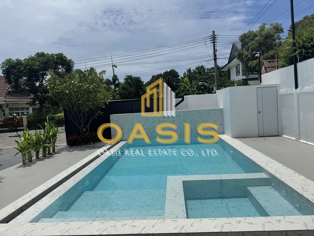Modern house design with private pool for sale