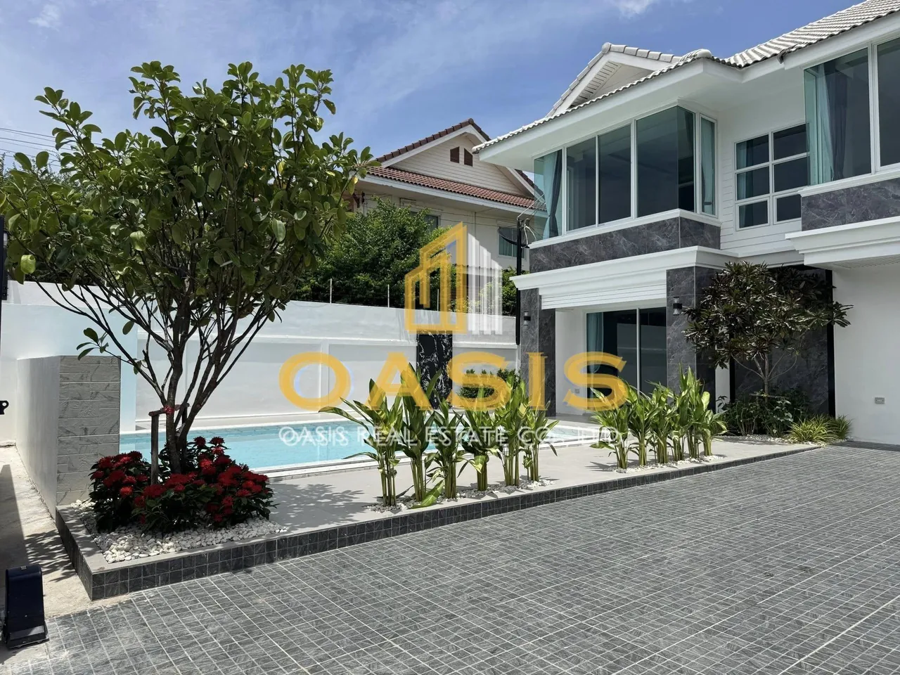 Modern house design with private pool for sale