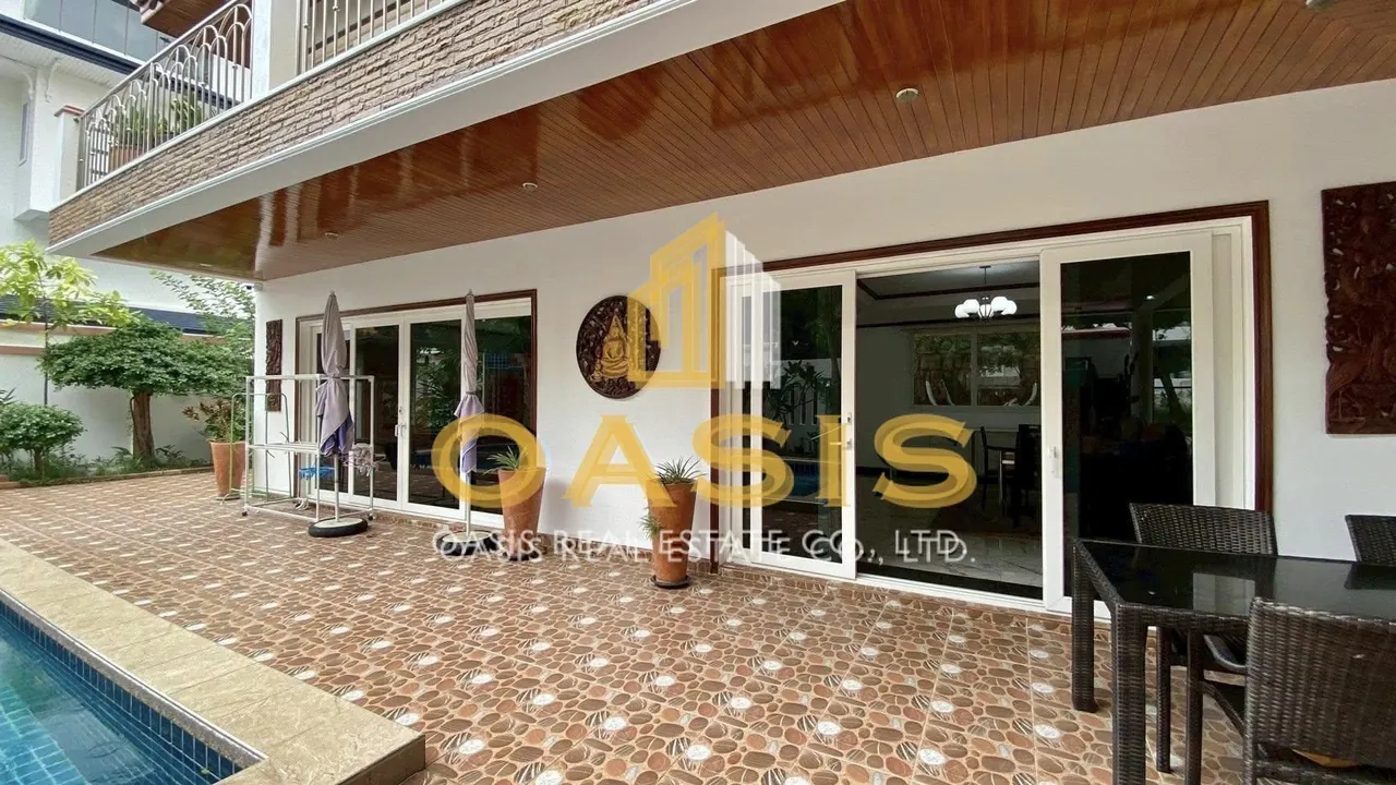 Exclusive 3-Storey Pool Villa for Rent, Just 20m from Jomtien Beach