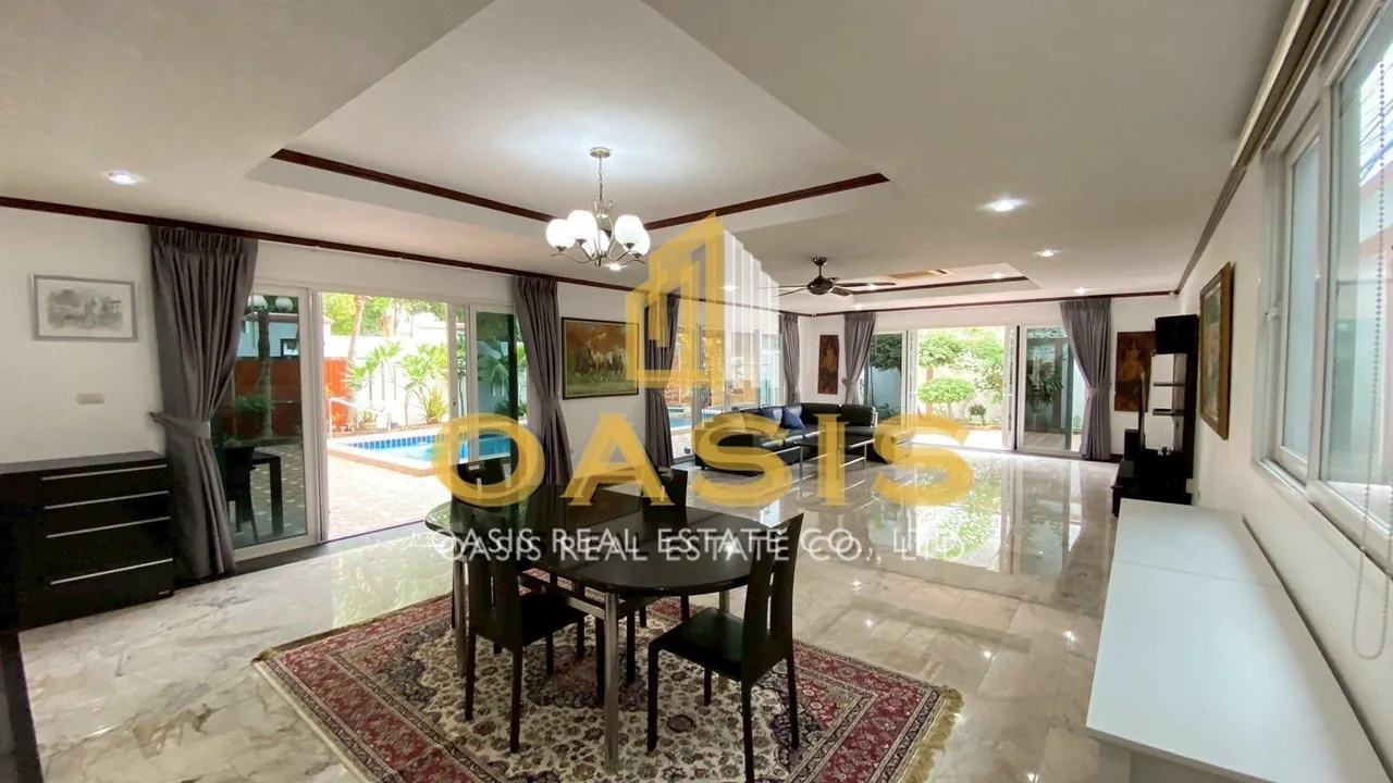 Exclusive 3-Storey Pool Villa for Rent, Just 20m from Jomtien Beach