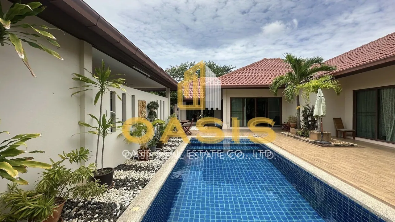 Pool Villa Thai Bali Style in Huay Yai For rent