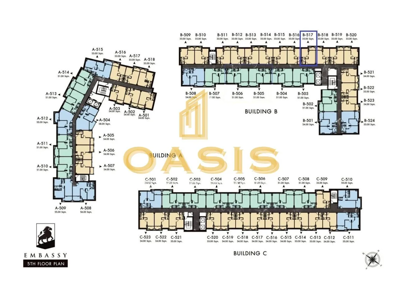 Embassy Condominium 1Bedroom Residence for Sale