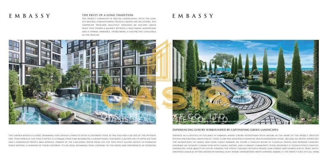 Embassy Condominium 1Bedroom Residence for Sale