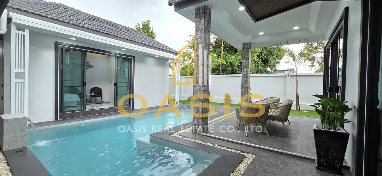 Single modern house style Pool villa  for rent