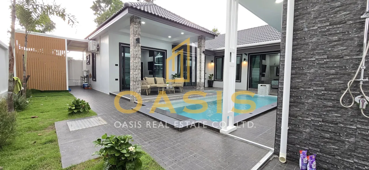 Single modern house style Pool villa for rent