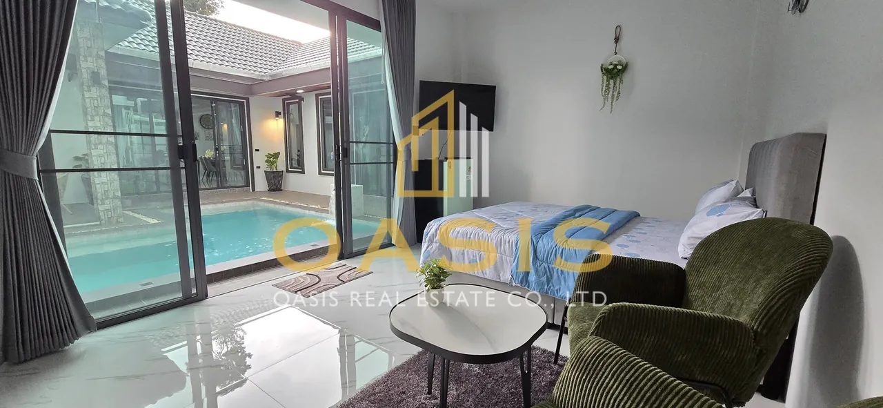 Single modern house style Pool villa  for rent