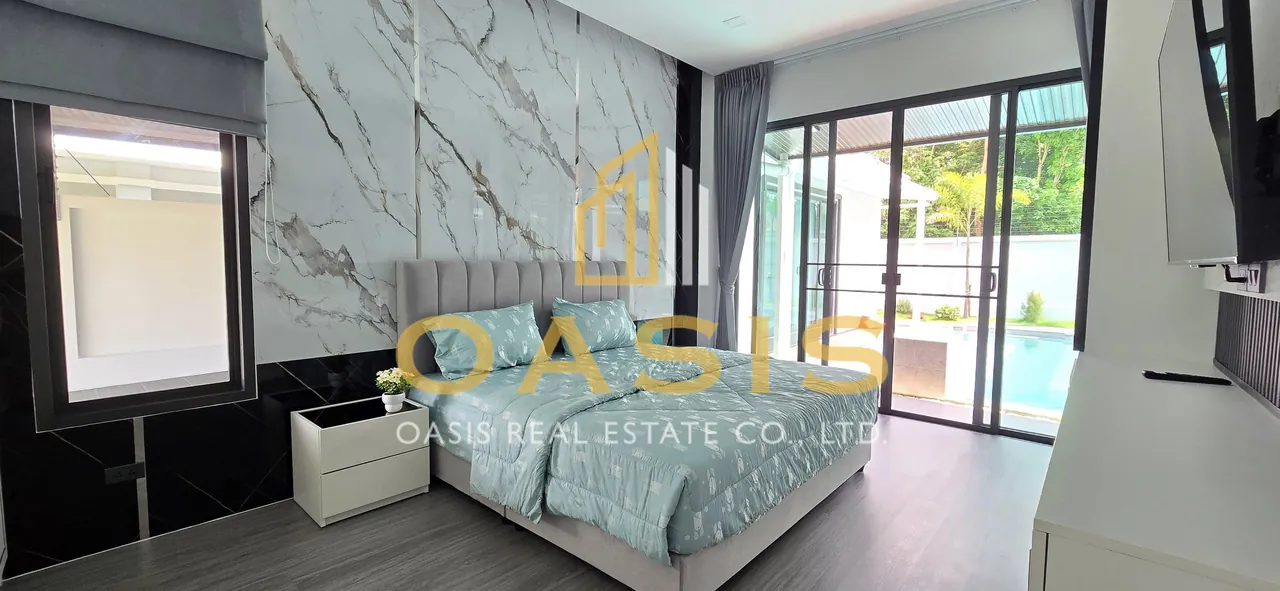 Single modern house style Pool villa  for rent