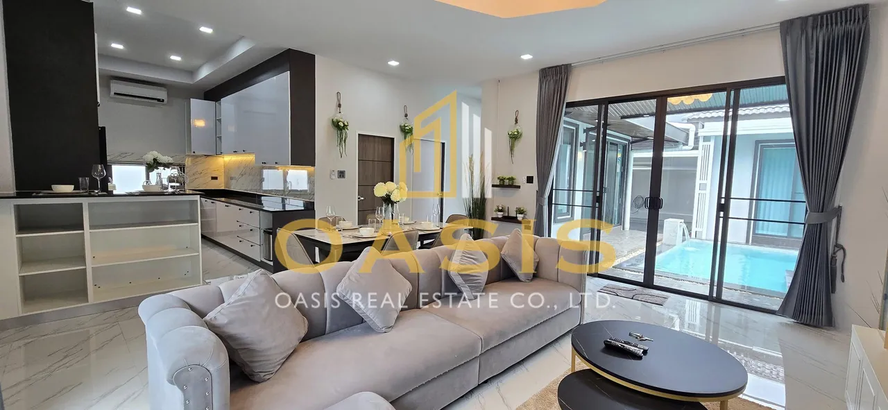 Single modern house style Pool villa  for rent