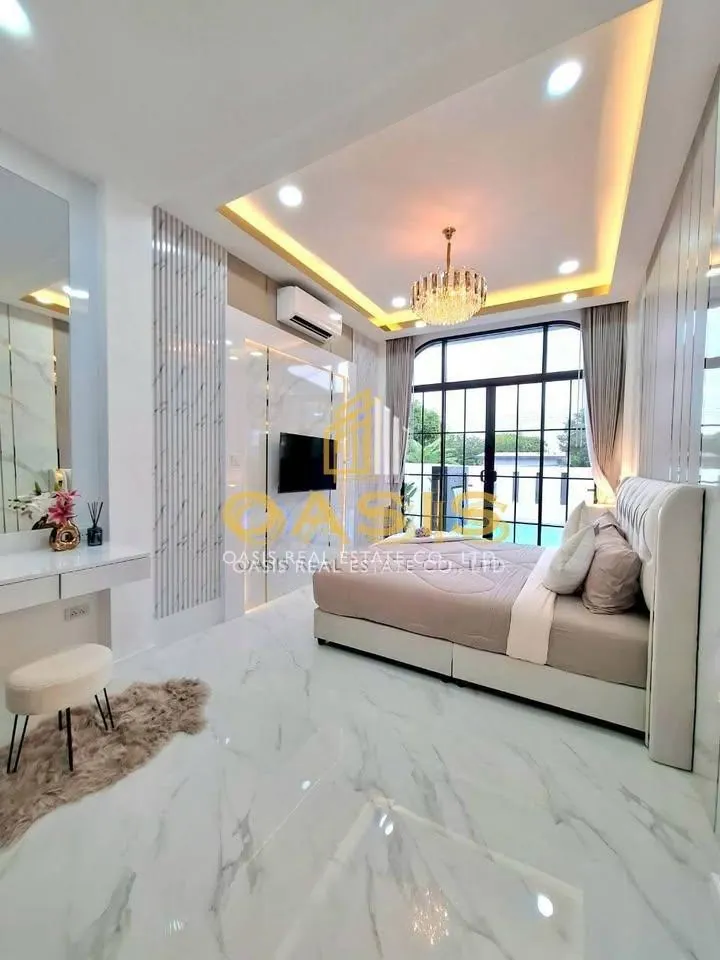 New pool villa for sale 1 km from MapPrachan Reservoir