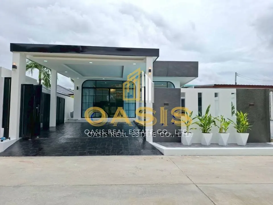 New pool villa for sale 1 km from MapPrachan Reservoir