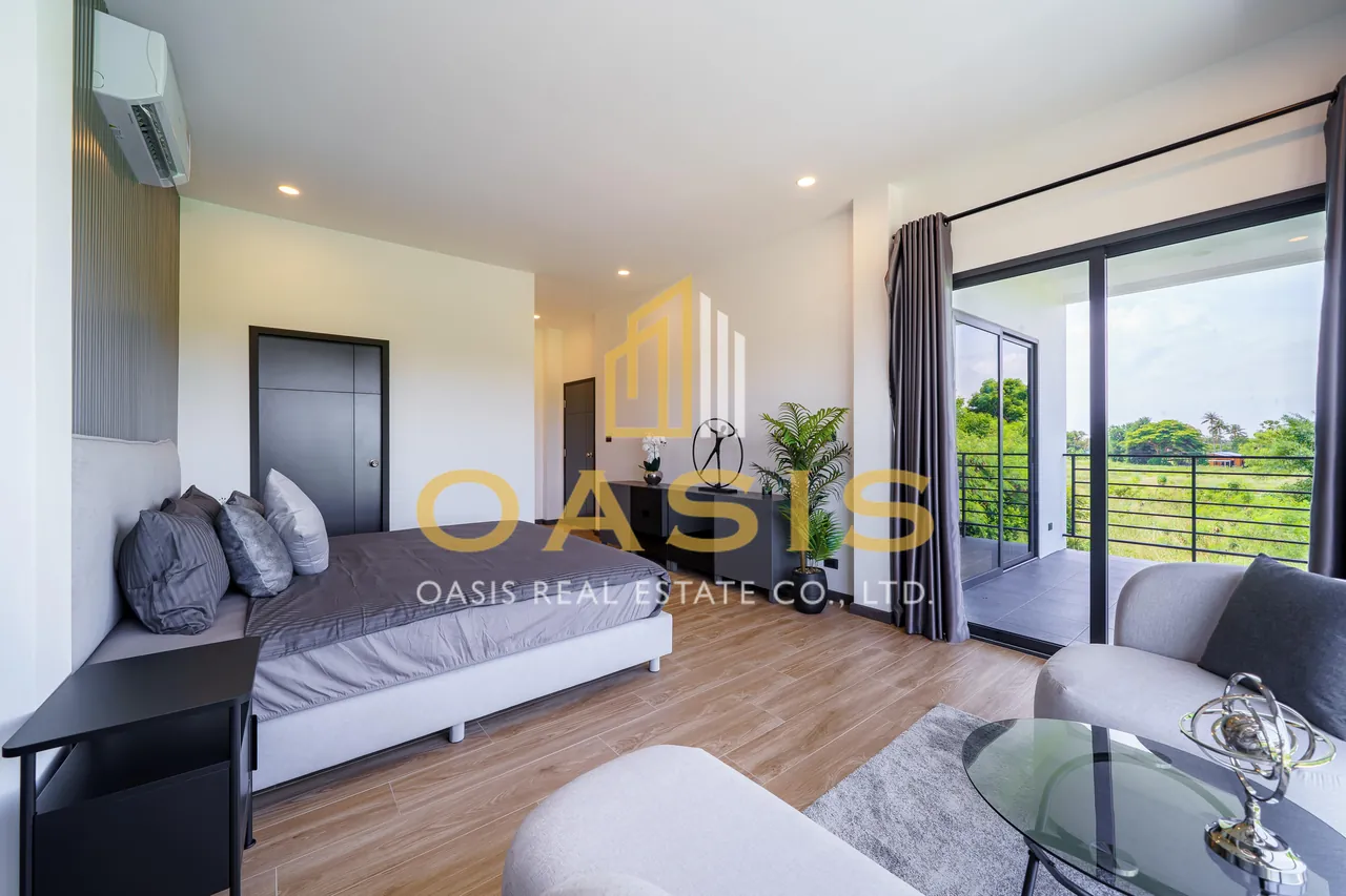 Modern 4 Bedrooms Pool Villa for sale near Mabprachan lake