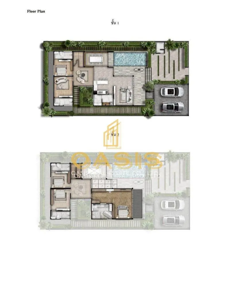 Tropical Luxury Style Pool Villa for Sale