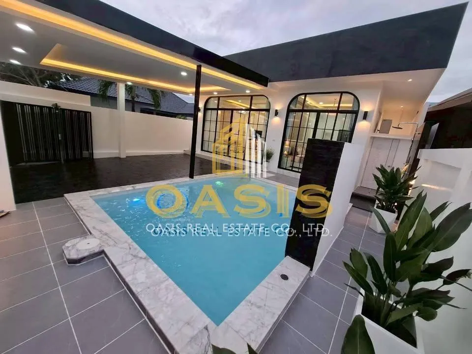 New pool villa for sale 1 km from MapPrachan Reservoir