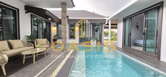 Single modern house style Pool villa  for rent