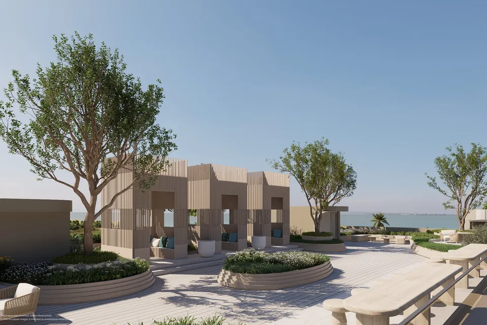 Rooftop terrace with sea view