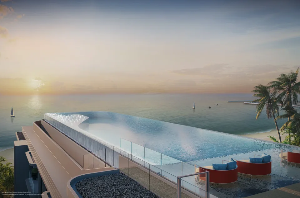 Sky pool on the Samuttra building