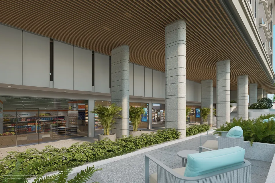 Terrace view render from the Samuttra building