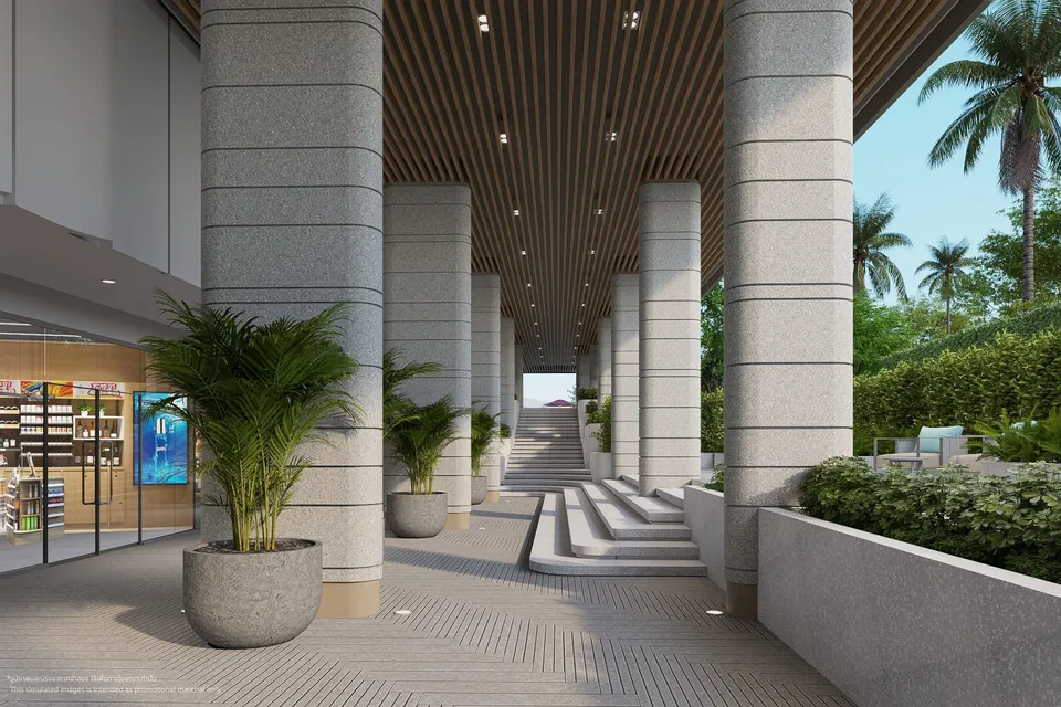 Second terrace view render