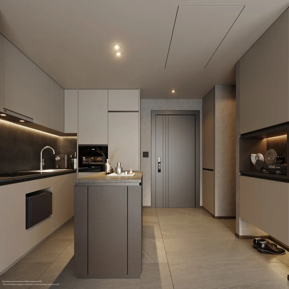 2-bedroom kitchen render