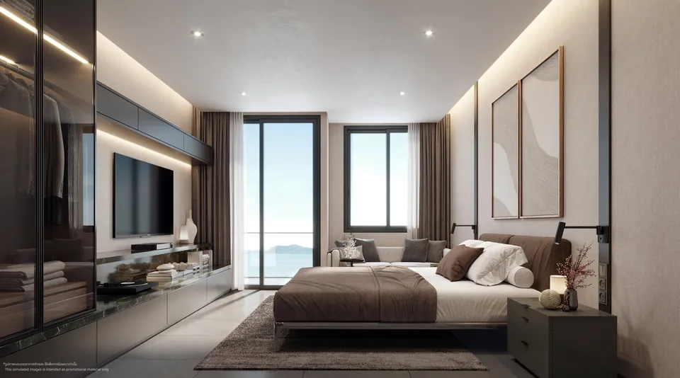 Studio bedroom render