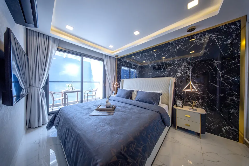 1-bedroom 43.5 m² bedroom