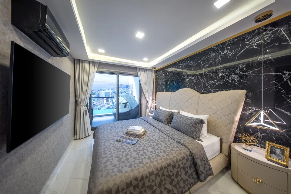 2-bedroom 94 m² show unit master bedroom