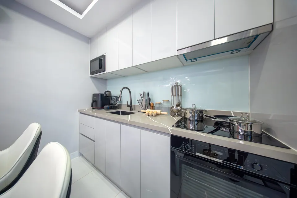 2-bedroom show unit kitchen