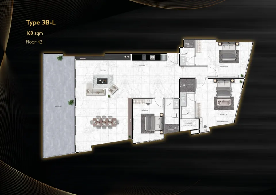 3BR 3B-L · 160 m²
