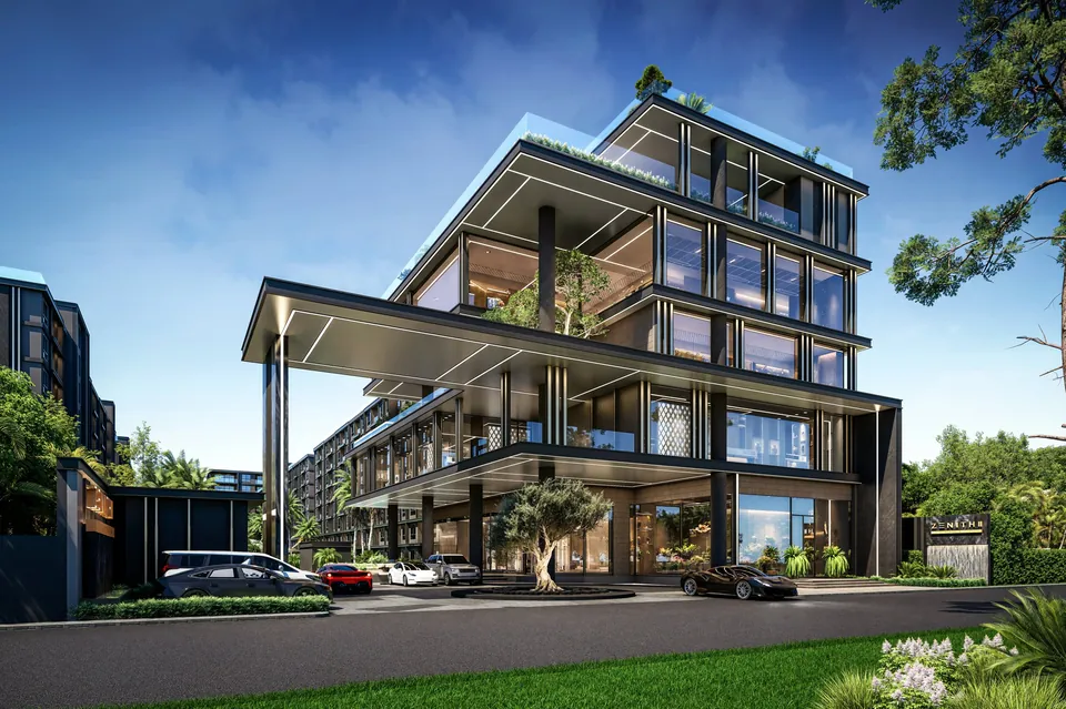 Zenith 2 evening exterior view
