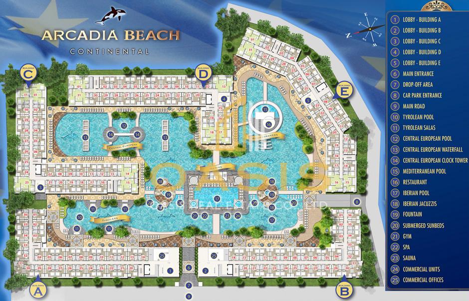 Arcadia Beach Continental-beautiful city view and a comfortable living space in a prime location of Pattaya.