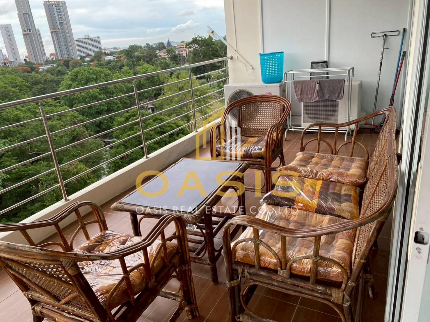 Spacious 2-Bedroom Condo with Sea & Garden Views in Wongamat Privency condominium