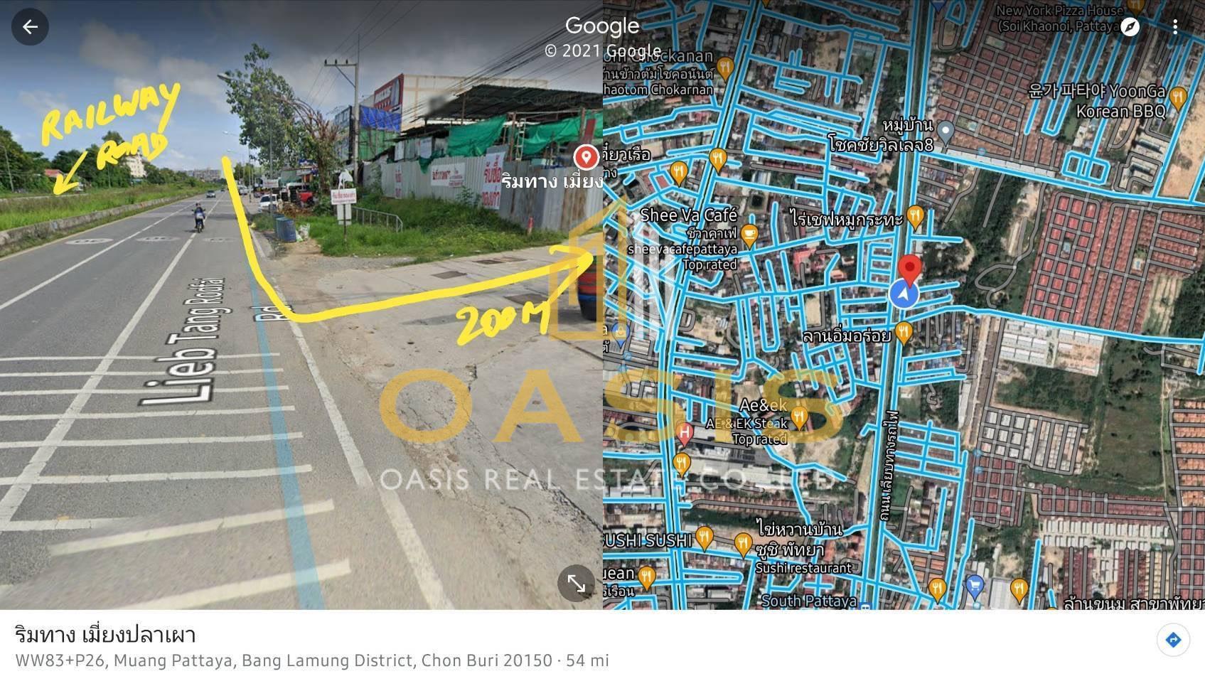 Land for Sale in Pattaya – 96 sq.w. near South Pattaya Sukhumvit Junction