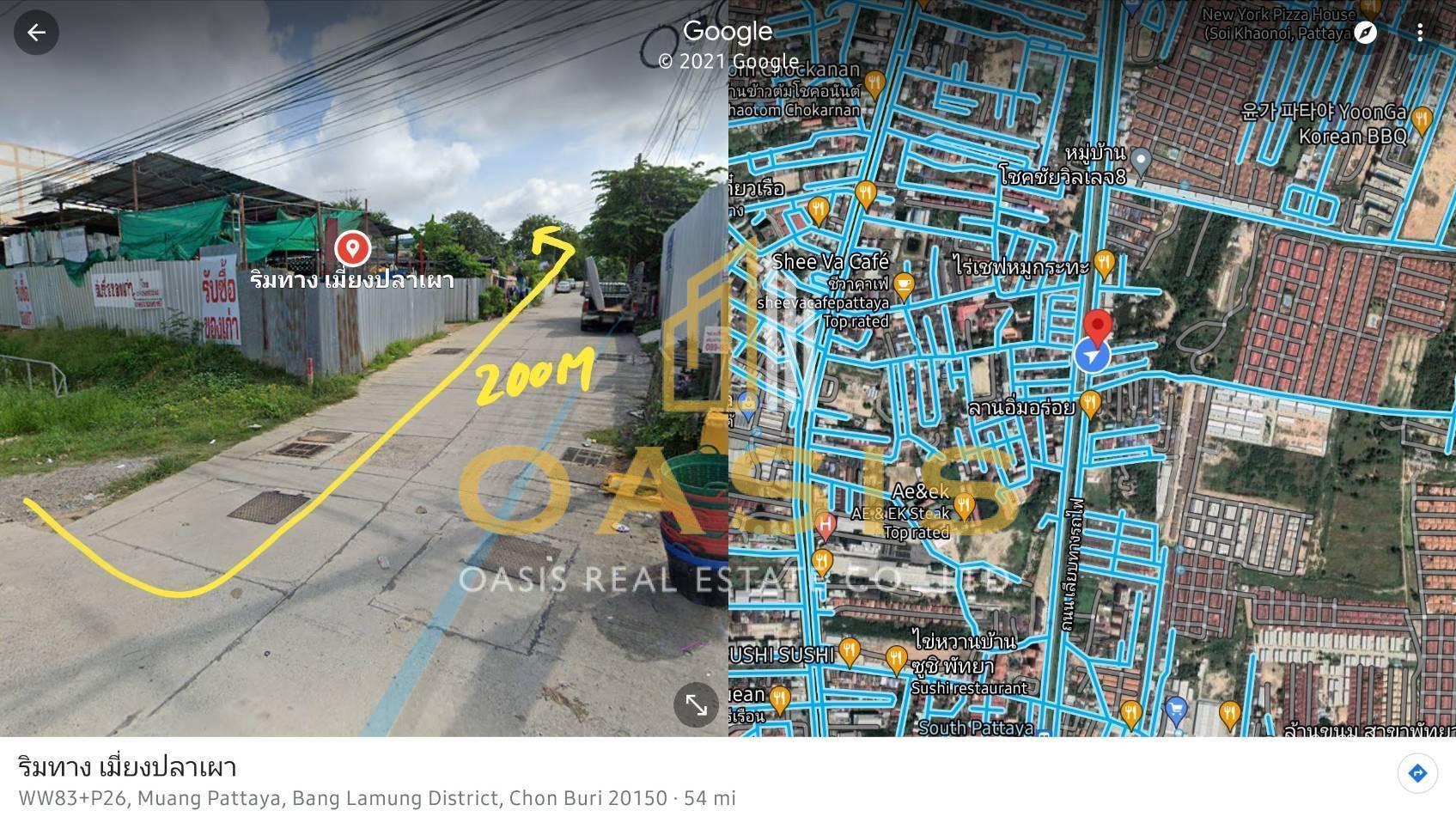 Land for Sale in Pattaya – 96 sq.w. near South Pattaya Sukhumvit Junction