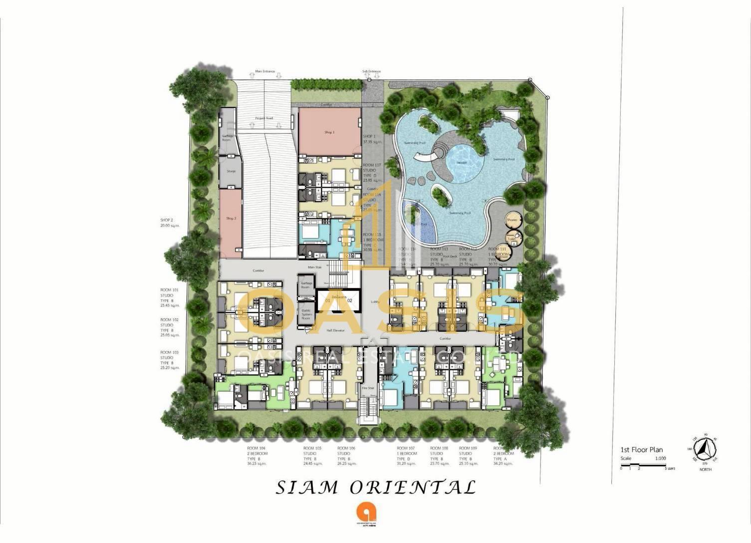 Beautiful pool view in “Siam Oriental Dream”