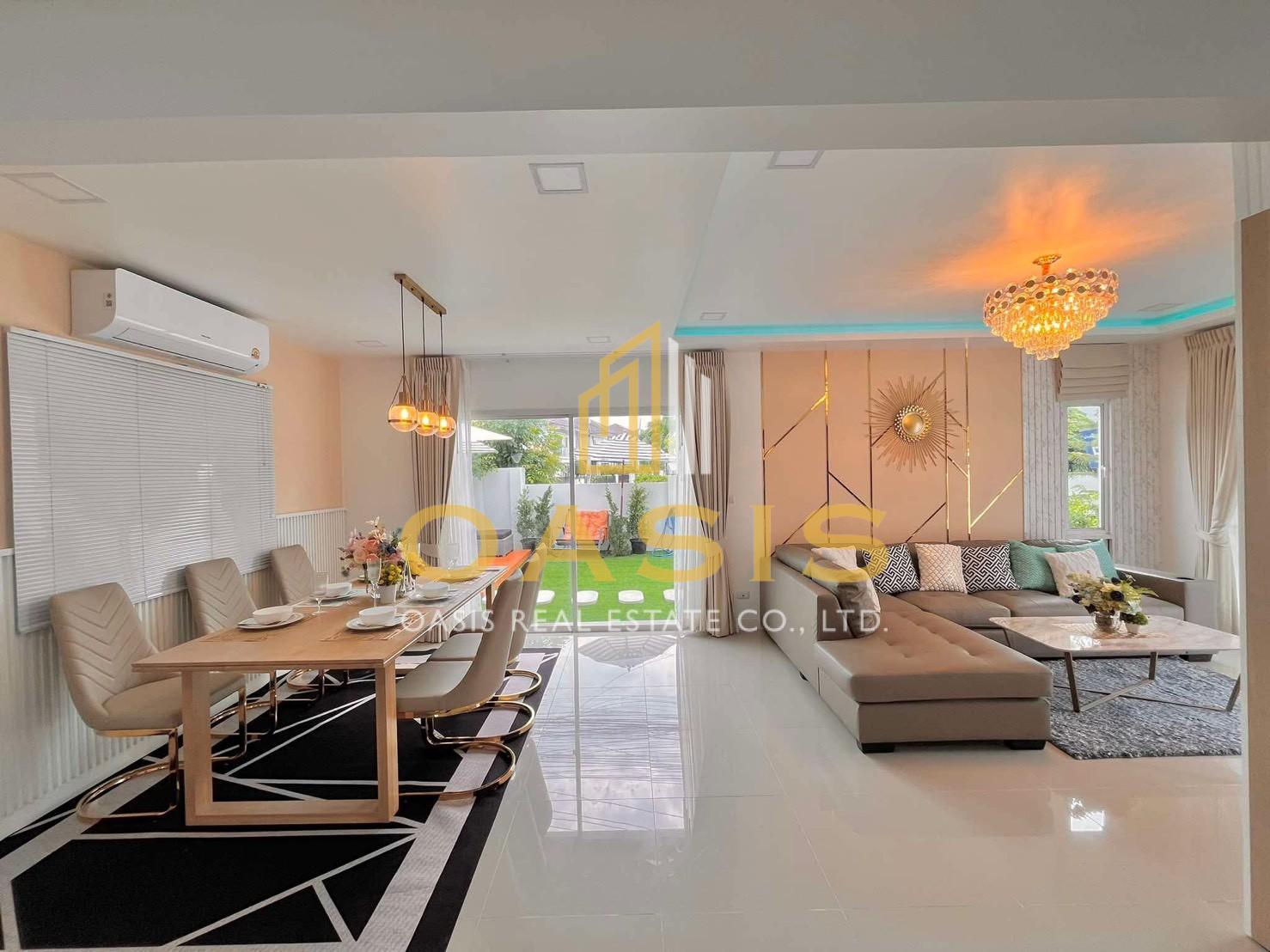 Urgent Sale! 2-Storey Detached Corner House in  Pruksa Nara Village