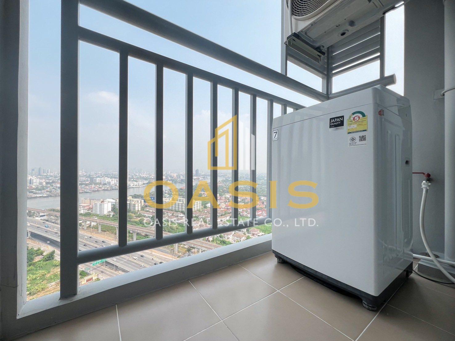 Rich Park @ Chao Phraya – Elegant High-Rise Living by the River For Rent