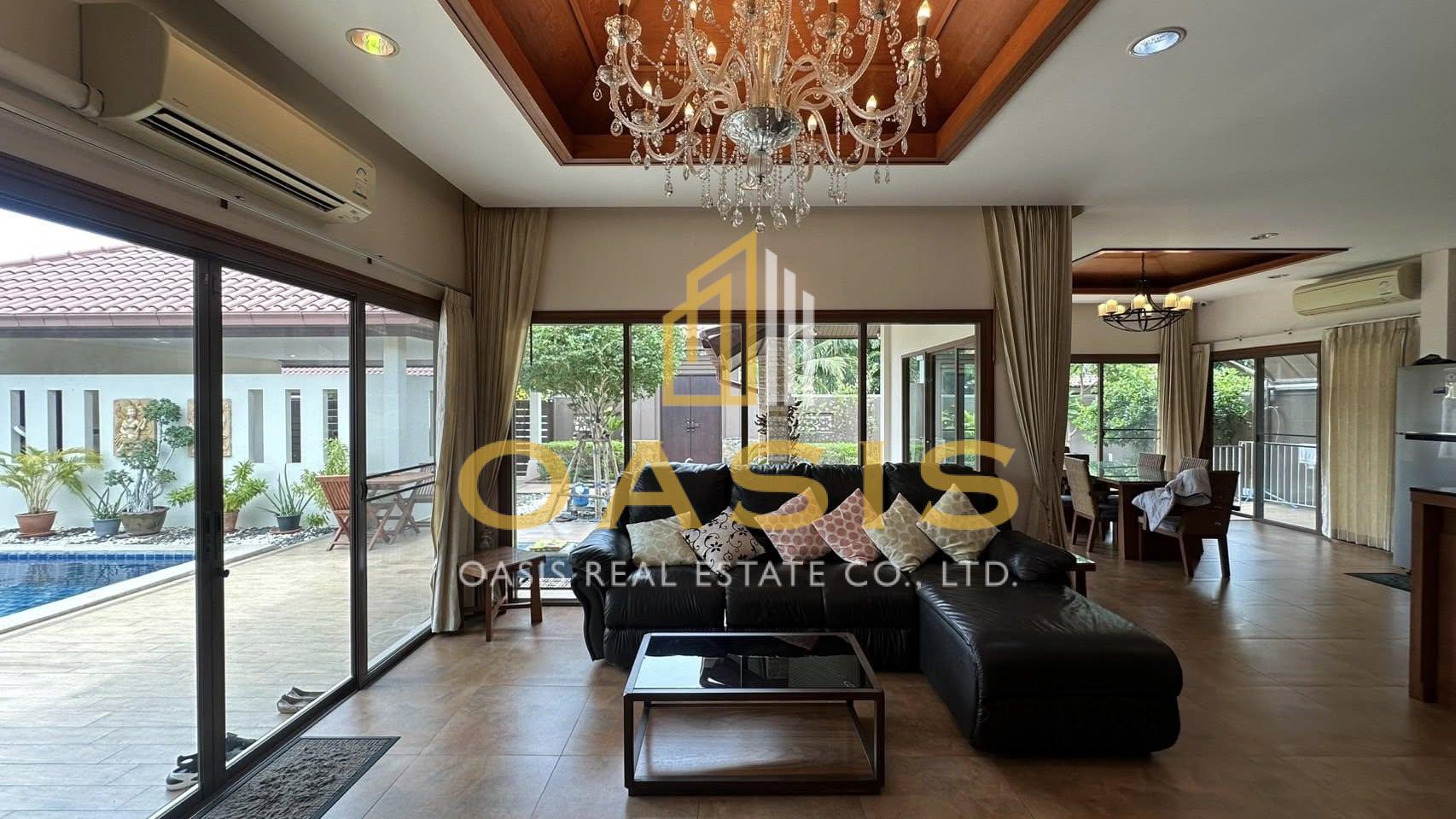 Pool Villa Thai Bali Style in Huay Yai For rent