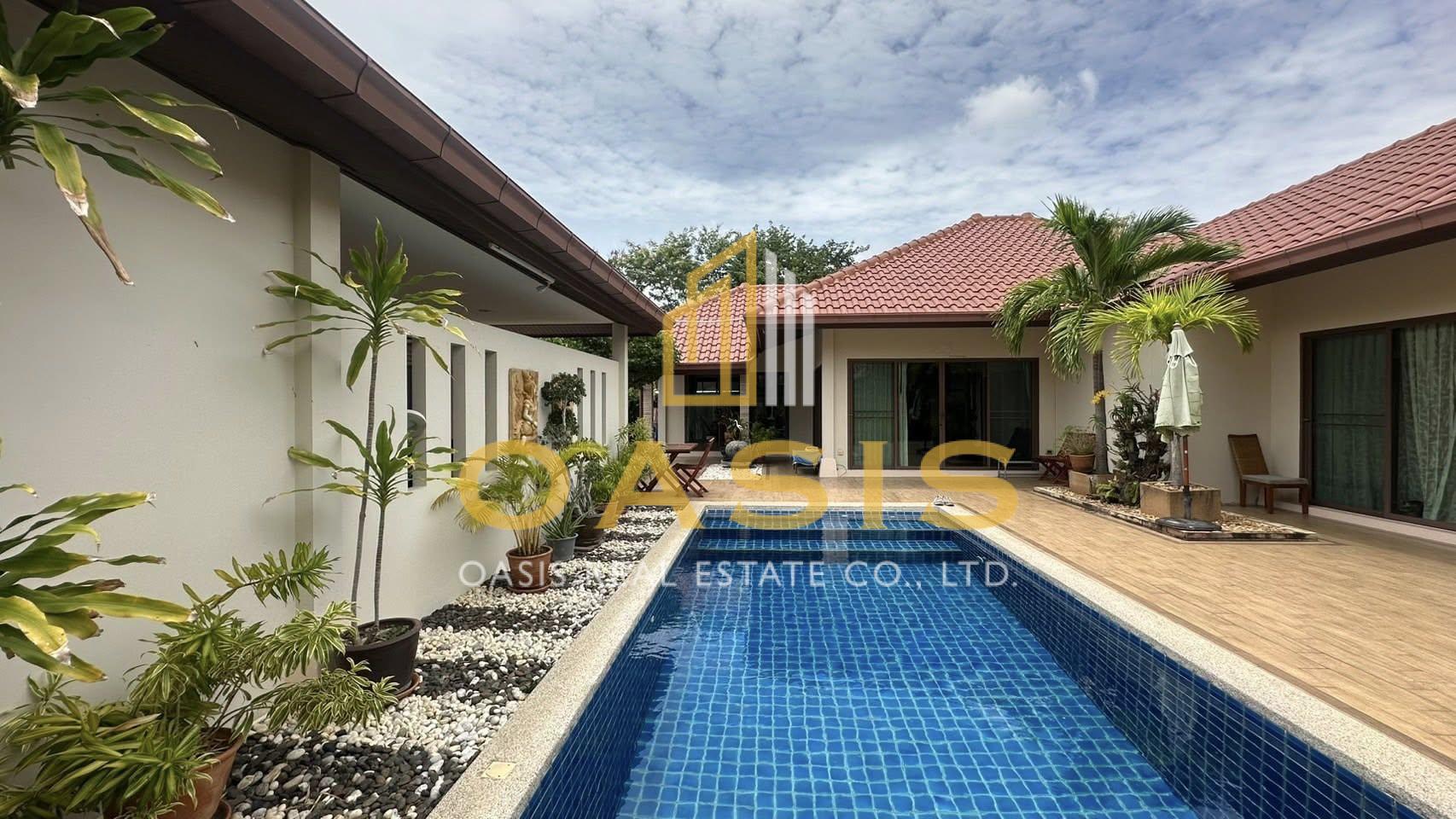 Pool Villa Thai Bali Style in Huay Yai For rent