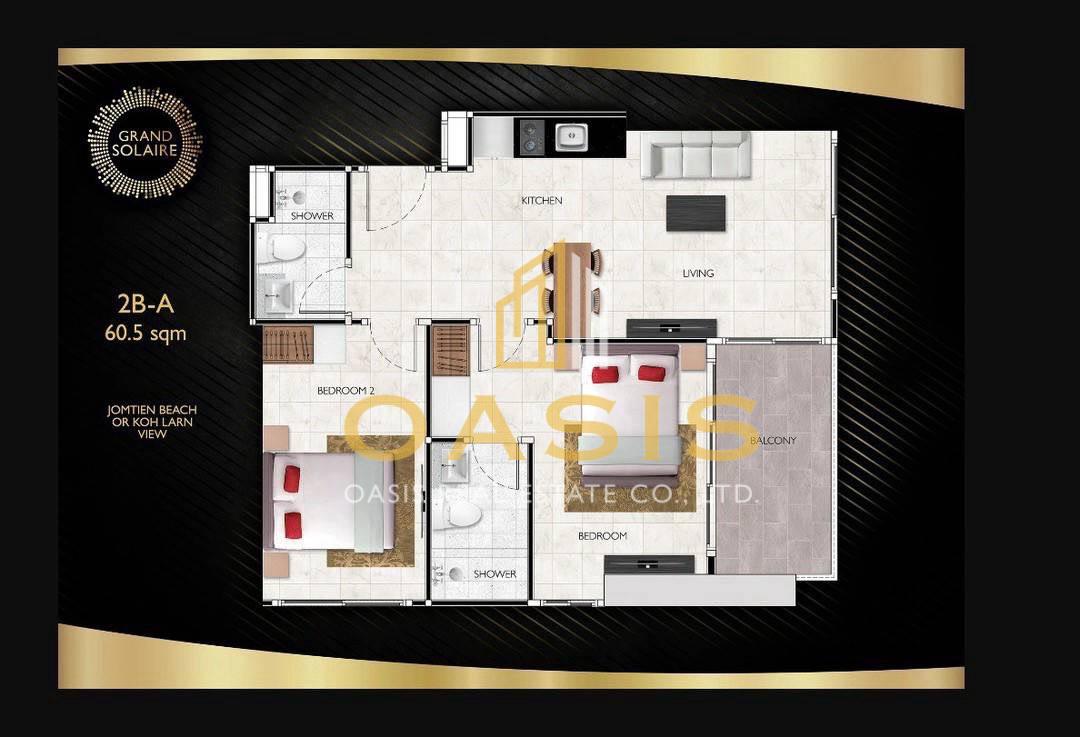 Grand Solaire Condominium  Luxury 2-Bedroom Unit For Sale