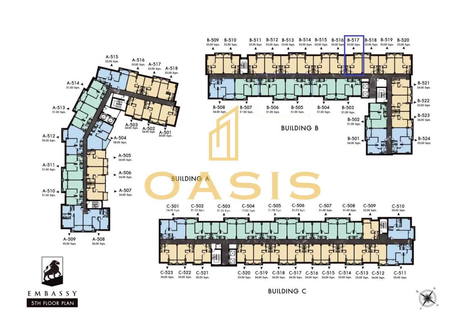 Embassy Condominium 1Bedroom Residence for Sale