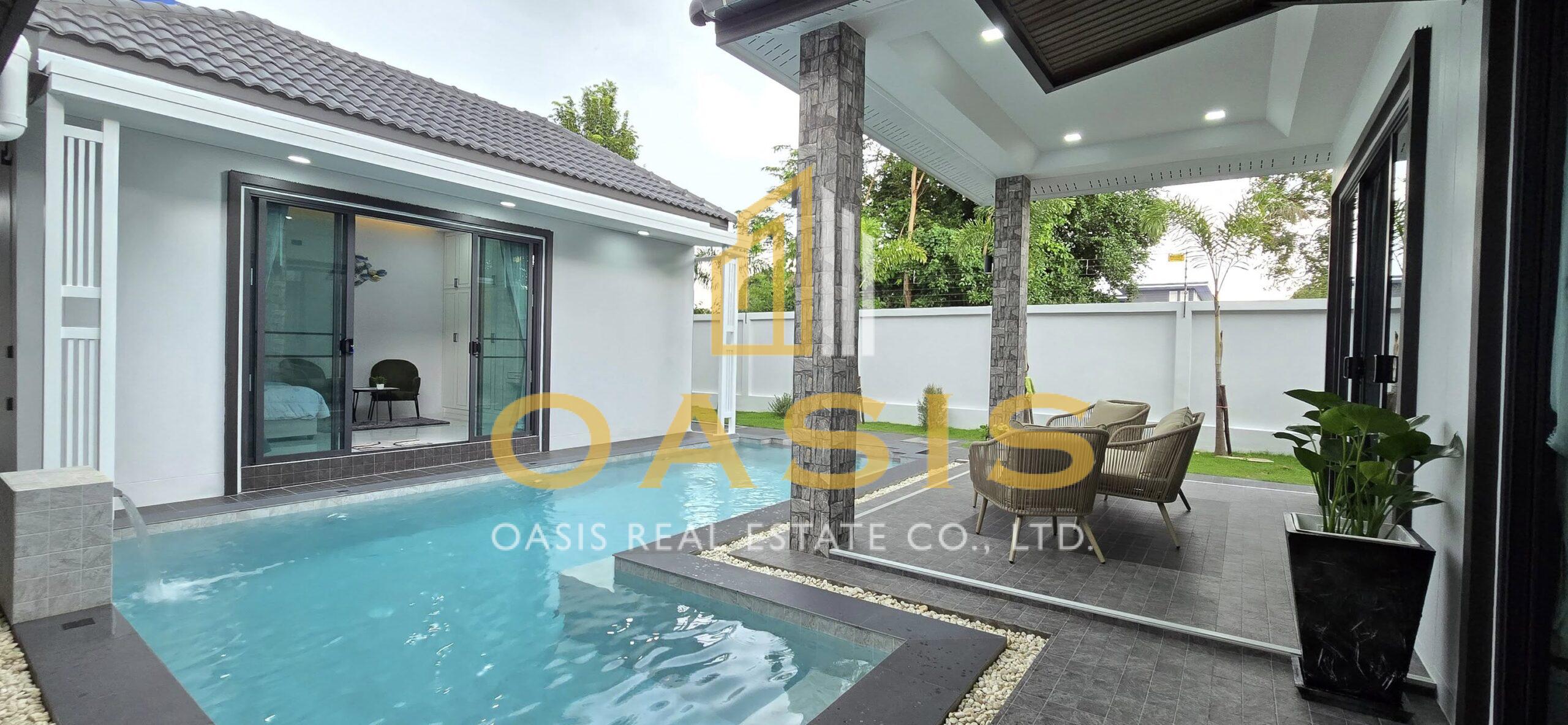Single modern house style Pool villa  for rent