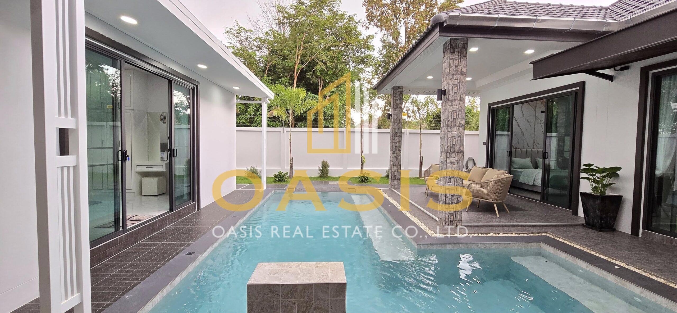Single modern house style Pool villa  for rent