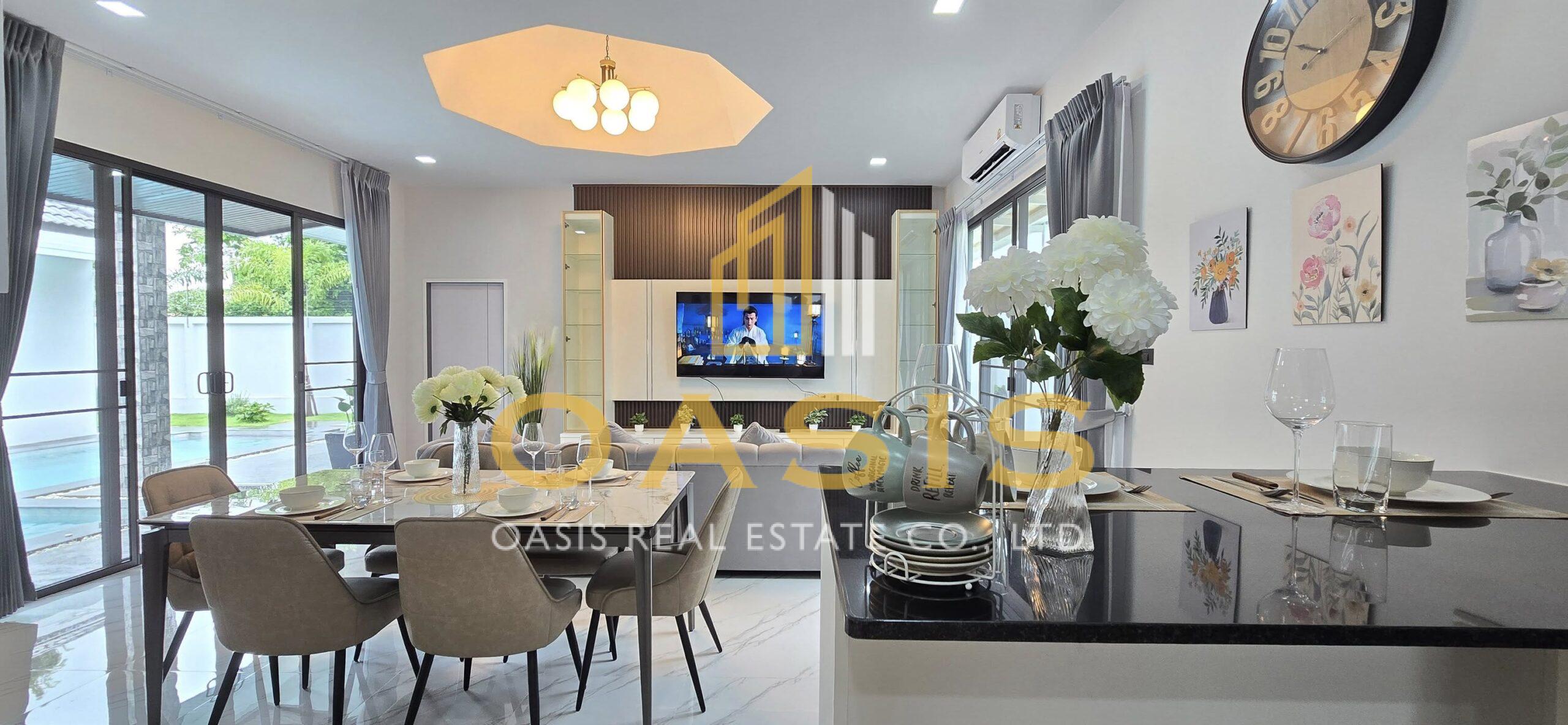 Single modern house style Pool villa  for rent