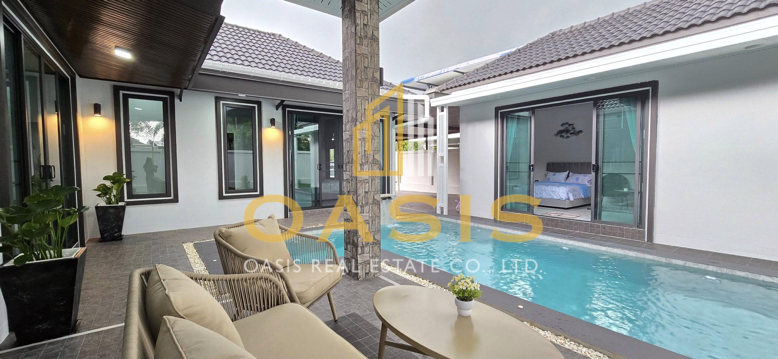 Single modern house style Pool villa  for rent