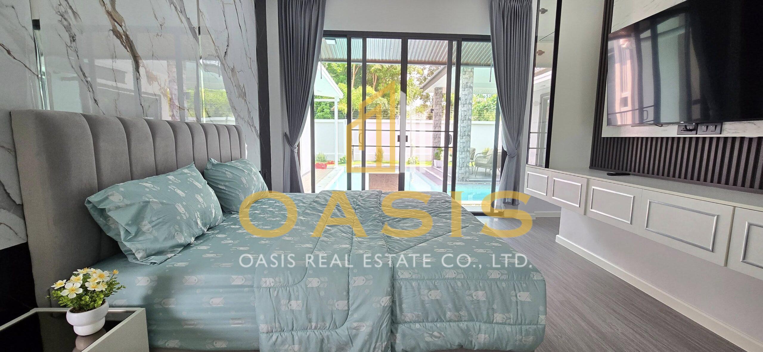 Single modern house style Pool villa  for rent