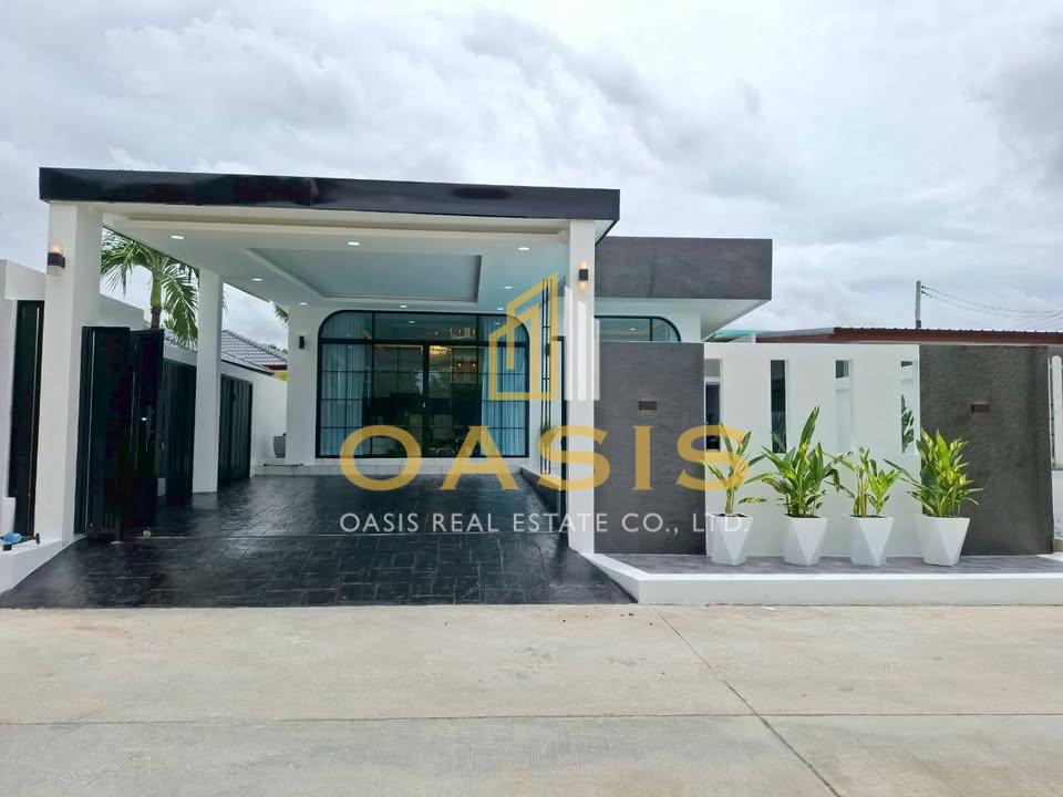 New pool villa for sale 1 km from MapPrachan Reservoir